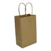 100 Pcs thick Kraft Paper Bags 5.25x8.5x3.25"Small Shopping Bags with handles BulkCraft Gift Bags, Retail Bags, Recycled Bulk, Brown Paper Bags for WeddingPackaging, Birthday PartyBusiness, Goody and Kraft Merchandise Bag (5.25x8.5x3.25inch, Orig view 4