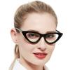 WEMOOTANTS Cat Eye Reading Glasses Women Blue Light Blocking Black Readers 1.0 1.5 2.0 2.5 3.0 3.5 (Black,200) view 3
