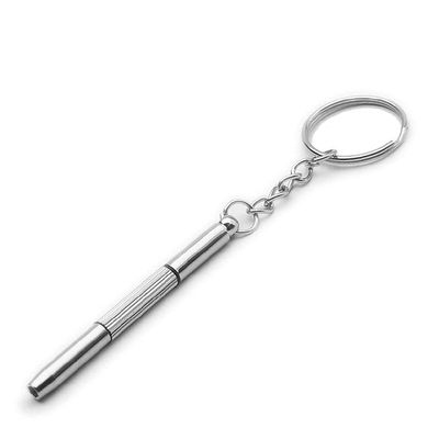 3in1 Eyeglasses Screwdriver Sunglass Watch Repair Kit Screwdriver Tool Keychain Wing Nut Driver