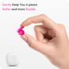 Audree Soft Ear Plugs for Noise Reduction, Reusable Flexible Earplugs for Sleep, Travelling, Focus, Study & Noise Sensitivity, 28dB Noise Cancelling, 8 Silicone Ear Tips in XS/S/M/L, Rose view 3