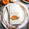 Thanksgiving Guest Towels, Linen Feel, Ultra Ply White Disposable Towel Dinner Napkin Friendsgiving Thanksgiving Paper Hand Towels, Set of 20 view 1