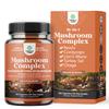 Advanced Mushroom Complex Capsules - 10X Lions Mane Supplement Capsules with Reishi, Chaga, Maitake & Shiitake for Brain Health Memory Support & Focus - Nootropic for Mental Clarity - 120 Count view 1