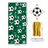 Boerni 100 Pieces Soccer Goodie Bags, Green Goal Fun Football Treat Bags Party Favors Candy Cello Goody Bags with Gold Twist Ties, Football Birthday Party Supplies for Boys Kids Team Gift Snack Bags view 2