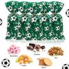 Boerni 100 Pieces Soccer Goodie Bags, Green Goal Fun Football Treat Bags Party Favors Candy Cello Goody Bags with Gold Twist Ties, Football Birthday Party Supplies for Boys Kids Team Gift Snack Bags view 3