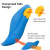 WALKROFEET Kids Insoles for Over-Pronation Soft PU Foam Orthotics Relieve Plantar Fasciitis Flat Foot Child Inserts Gel Heel Cushion (Multicolor, 7.5-10M Toddler) view 2
