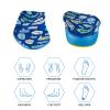 WALKROFEET Kids Insoles for Over-Pronation Soft PU Foam Orthotics Relieve Plantar Fasciitis Flat Foot Child Inserts Gel Heel Cushion (Multicolor, 7.5-10M Toddler) view 3