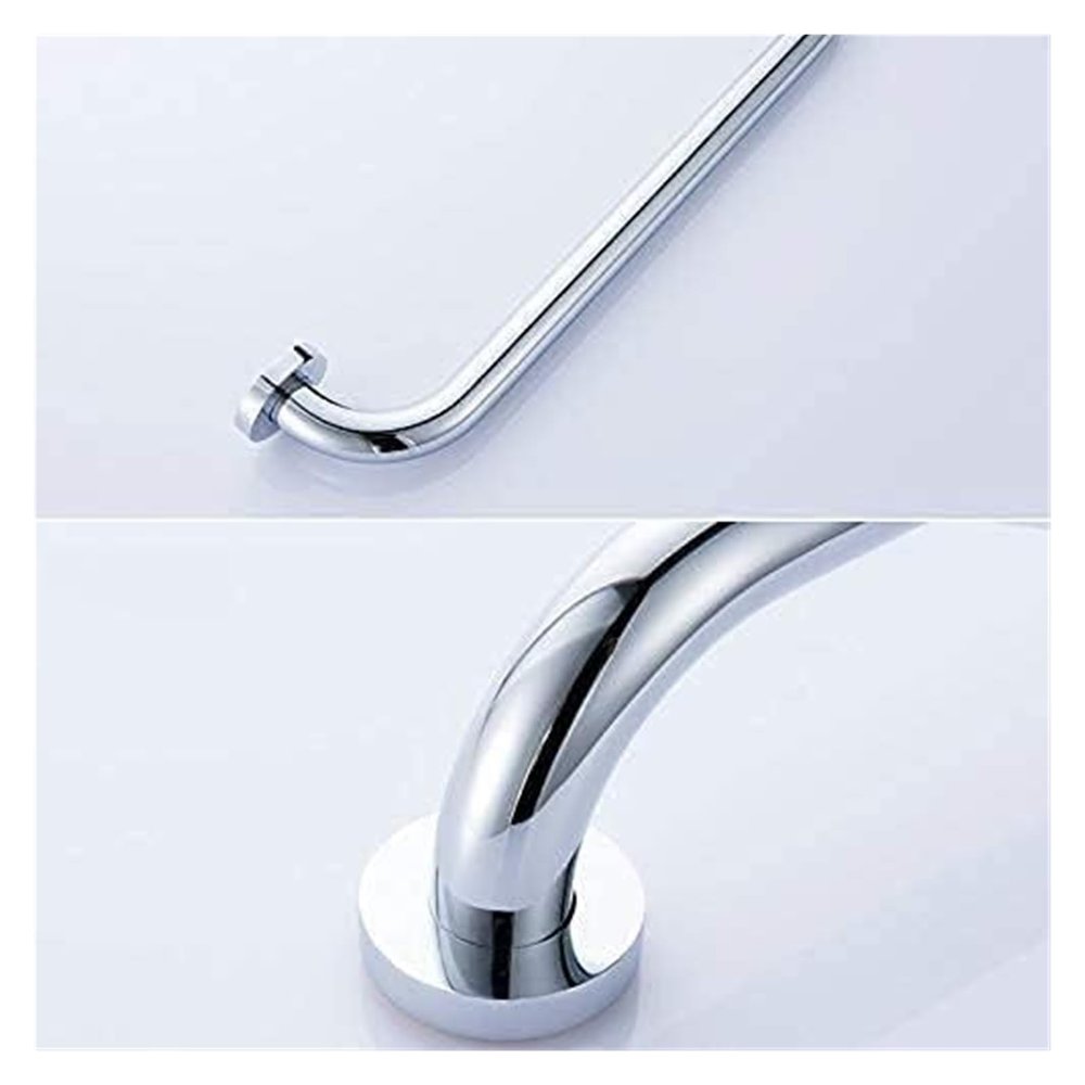 Grab Bar Bathroom Wall-Mounted Towel Rack - Perforated Installation, Stainless Steel Non-Slip Safety Handrails, Disabled to