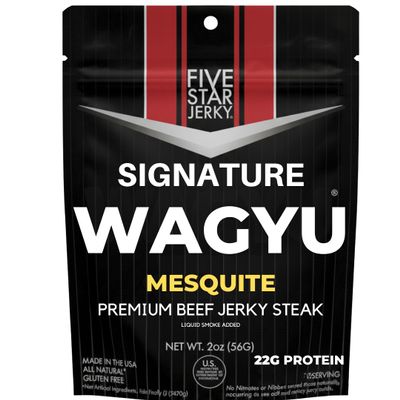 Five Star Wagyu Beef Jerky Tender Mesquite 4-Pack (8oz)
