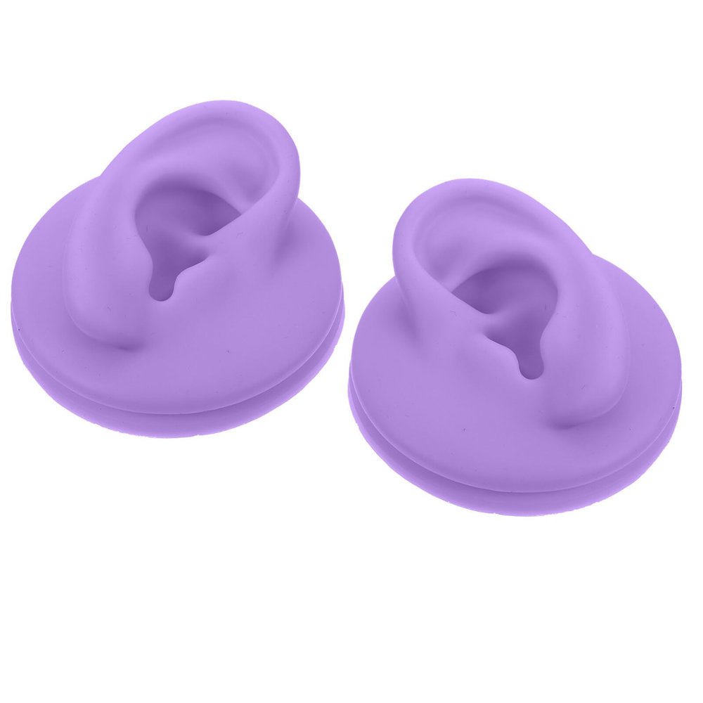 2pcs Colored Ear Model Simulation Ear Model Hearing Display Prop Ear Mold Piercing Teaching Model Human Ear Model Ear Presentation Model Piercing Ear Model