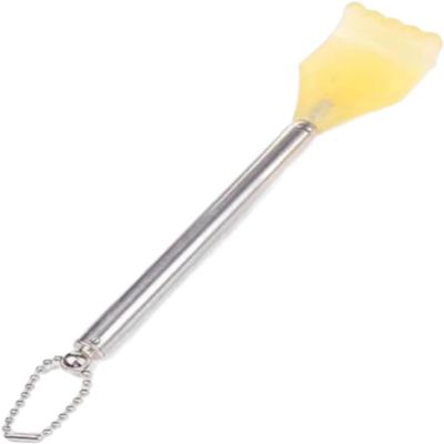 Juroicessry 1Pc Extendable Back Scratcher Claw Shape Back Scraper Back Massage Stainless Steel,Manual Back Massagers Small