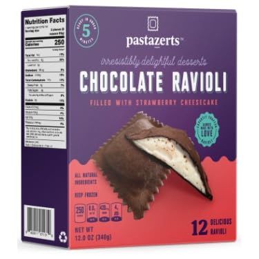 Pastazerts Chocolate Strawberry Cheesecake Ravioli, 12 OZ