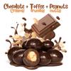 Chocolate Covered Toffee Coated Peanuts by It's Delish, 48 OZ Jumbo Container | Dark Chocolate Candy Nuts Bulk Peanut Chocolates Sweet & Crunchy Nut Snack | Vegan, Kosher view 2
