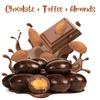 Chocolate Covered Toffee Coated Almonds by It's Delish, 2 Lbs Bulk Bag | Dark Chocolate Candy Nuts | Chocolates Sweet & Crunchy Almond Nut Snack | Vegan, Kosher view 2