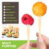 200 Bamboo Appetizer Forks, 3.5" Disposable Bamboo Fork for Charcuterie, Mini Forks for Appetizers, Cocktail Forks for Weddings, Small Appetizer Picks view 4