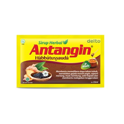 Antangin Habbatussauda Herbal Syrup 12-ct, 180 Ml (1 Box)