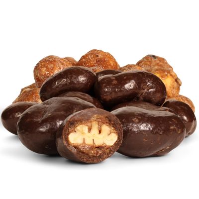 Chocolate Covered Toffee Coated Pecans by It's Delish, 2 Lbs Bulk Bag | Dark Chocolate Candy Nuts Bulk Pecans Chocolates Sweet & Crunchy Pecan Nut Snack | Vegan, Kosher