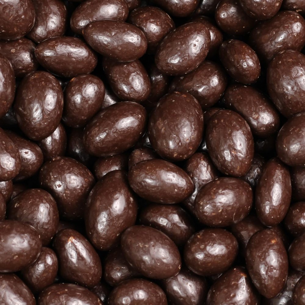 Chocolate Covered Toffee Coated Almonds by It's Delish, 5 Lbs Bulk Bag | Dark Chocolate Candy Nuts | Chocolates Sweet & Crunchy Almond Nut Snack | Vegan, Kosher