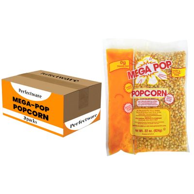 16oz Popcorn Portion Packs with Premeasured Salt and Oil- Package of 3ct