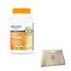 AMCIENT Equate Fiber Therapy Methylcellulose Fiber Caplets 500 mg 100 Count (Pack of 1) Bundle with Reusable Food Pouch view 1