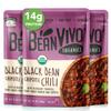 BeanVIVO (Pack of 3) Organics 14g Plant based Protein Black Beans Chipotle Chili - Good Source of Fiber - Nutritious & Microwave Meals - Gluten-Free Plant Food - 10 oz view 1