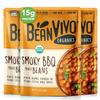 BeanVIVO (Pack of 3) Organics 15g Plant based Protein BBQ Pinto Beans - Good Source of Fiber - Nutritious & Microwave Meals - Gluten-Free Plant Food - 10 oz view 1