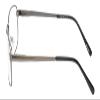 Calabria Enhance 4182 Rectangular Reading Glasses +3.75 Satin Gunmetal Black Men view 3