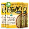 BeanVIVO (Pack of 3) Organics 14g Plant based Protein Coconut Curry Chickpeas - Good Source of Fiber - Nutritious & Microwave Meals - Gluten-Free Plant Food - 10 oz view 1