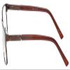 Calabria Enhance 4172 Rectangular Reading Glasses +4.50 Matte Brown Men view 3