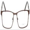 Calabria Enhance 4172 Rectangular Reading Glasses +1.75 Matte Brown Men view 2