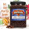 Milk Chocolate Toffee Coated Sunflower by It's Delish, 54 OZ Jumbo Container | Milk Chocolate Covered Candy Nuts Bulk Sunflower Chocolates Sweet & Crunchy Nut Snack | Kosher Dairy view 3