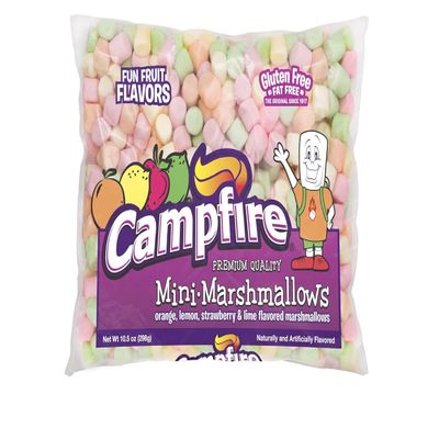 Campfire Premium Quality Flavored Mini-Marshmallows Rainbow Fun Fruit Flavors, 10.5oz. (Pack of 6)