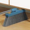 30'' Broom and Dustpan Set for Home with Scraping Teeth and Scraper, 180 Rotatable Long Handle Broom with Stand Up Dustpan Combo Set for Office Home Kitchen Lobby Floor, House Warming Gifts (Blue) view 4