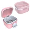 ARGOMAX Denture Cup for Soaking Dentures (Pink)+ Leak Proof Denture Bath Cup (Pink + White). view 1