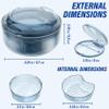 Denture Case Retainer Cleaning Case: 2 in 1 Retainer Case, No-Leak Denture Bath Box Cup, Complete Clean Care for Dentures, Clear Braces, Mouth Guard, Night Guard & Retainers view 4