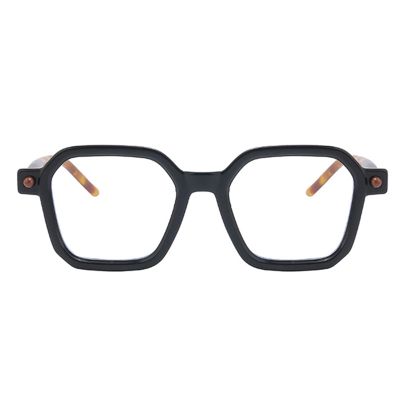 AOOLIA Reading Glasses for women Men Square Blue Light Blocking Glasses Filter UV Lightweight Readers with Spring Hinge (Black-Tortoise, 1.75, x)