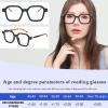 AOOLIA Reading Glasses for women Men Square Blue Light Blocking Glasses Filter UV Lightweight Readers with Spring Hinge (Black-Tortoise, 1.75, x) view 4