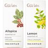 Allspice & Lemon Essential Oil Set - Aromatherapy Grade Essential Oils Set - 2x0.34 fl oz - Gya Labs view 1