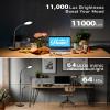 Aoife Light Therapy Floor Lamp, 11000 Lux Full Spectrum Sun Light Therapy Lamp, No UV Sunlight Lamp with 10 Color Temperatures and 10 Brightness Levels (Black) view 4