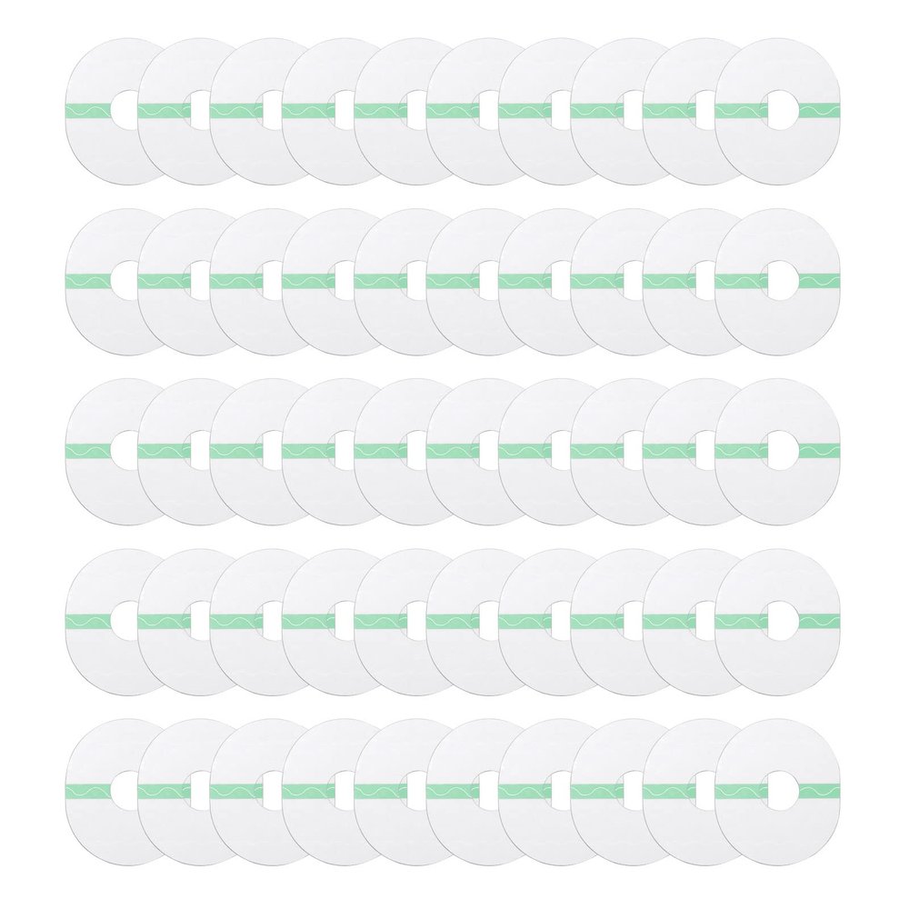 Acinkeety 50x Waterproof Sensor Self-Adhesive Sticker Face Body Breathable Sweat-Absorbing Sports Cover Overpatch Tape Sports Sensors Swing Speed-Radar with Temporature Timer Tape