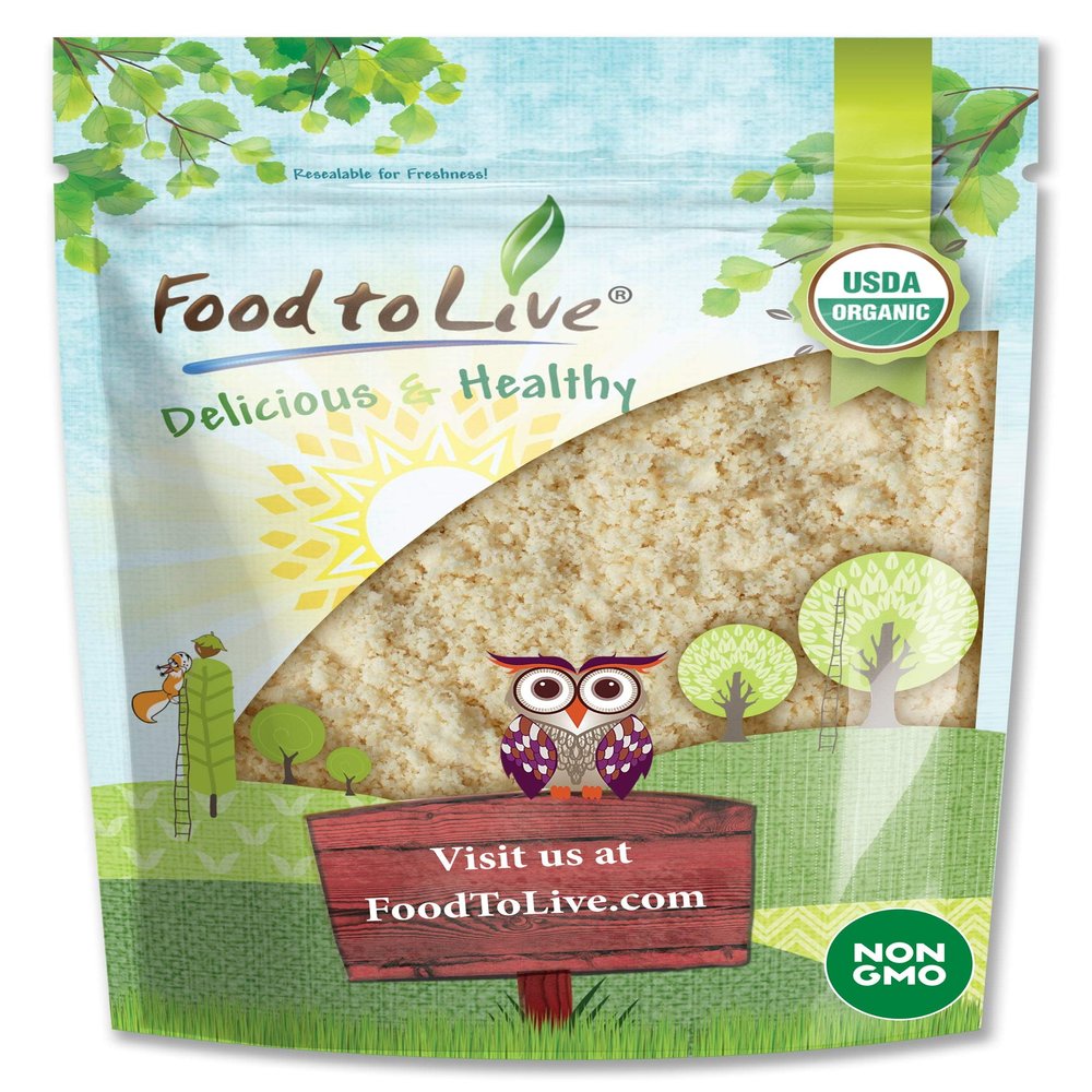 Food to Live Organic Cashew Flour, 3 Pounds - Non-GMO, Finely Ground Nuts, Raw Powder, Natural, Paleo, Kosher, High in Protein, Dietary Fiber, Vitamin E, Copper, Manganese, Magnesium & Riboflavin.