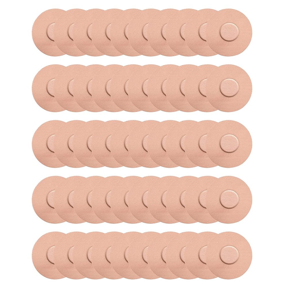 Acinkeety Pack of 50pcs Sports Sensor Protector Adhesive Patches Waterproof Sensor Protections Cover for Shower Sports Sensor Adhesive Protector Overpatch-Tape Sweat-Proof Pack of 50 Pcs