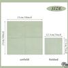 100 Pcs 2-Ply Sage Green Napkins Folded 5 x 5 inch Disposable Cocktail Napkins Paper Napkins for Dinner Wedding Party Beverage Napkins view 3