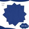 100 pcs 2-Ply Navy Blue Napkins Folded 5 x 5 inch Disposable Cocktail Napkins Paper Napkins for Dinner Wedding Party Beverage Napkins view 2
