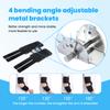 Cubital Tunnel Syndrome Elbow Brace, Ulnar Nerve Entrapment Splint, Elbow Immobilizer for Night Sleeping and Day Working, 4 Angles Adjustable, Fit Women & Men, Right & Left Arm - L/XL view 2