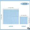 100 pcs 2-Ply Light Blue Napkins Folded 5 x 5 inch Disposable Cocktail Napkins Paper Napkins for Dinner Wedding Party Baby Blue Beverage Napkins view 3