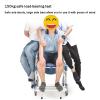 BADEZ Shower Wheelchair,Accessibility Commode Wheelchair,330 lbs Bedside Commode Chair,Toilet Transport Chair for Elderly Injured and Disabled view 3
