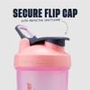 BlenderBottle Shaker Bottle with Pill Organizer and Storage for Protein Powder, Classic V2 ProStak System, 22-Ounce, Pink view 3