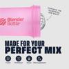 BlenderBottle Shaker Bottle with Pill Organizer and Storage for Protein Powder, Classic V2 ProStak System, 22-Ounce, Pink view 4