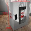 ISOP AED Storage - AED Cabinet Gray + Sign | Wall-Mounted Box | Aluminium Outdoor Indoor Defribillator Cabinet - Survival Kit | Emergency Equipment | Wall Mounted Rescue Equipment | Caja para DAE view 2