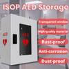 ISOP AED Storage - AED Cabinet Gray + Sign | Wall-Mounted Box | Aluminium Outdoor Indoor Defribillator Cabinet - Survival Kit | Emergency Equipment | Wall Mounted Rescue Equipment | Caja para DAE view 4